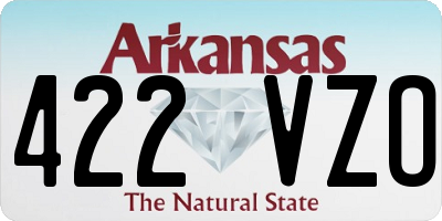 AR license plate 422VZO