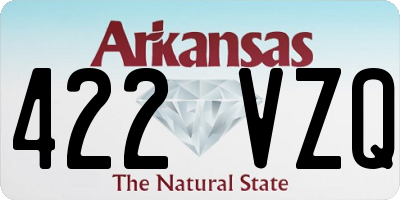 AR license plate 422VZQ