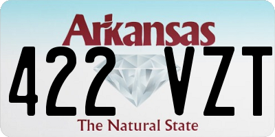 AR license plate 422VZT