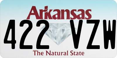 AR license plate 422VZW