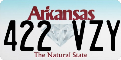 AR license plate 422VZY