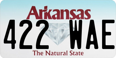 AR license plate 422WAE