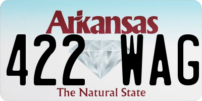 AR license plate 422WAG