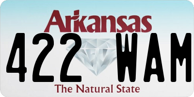 AR license plate 422WAM