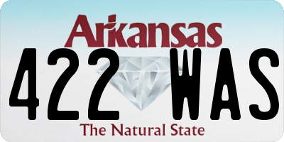AR license plate 422WAS