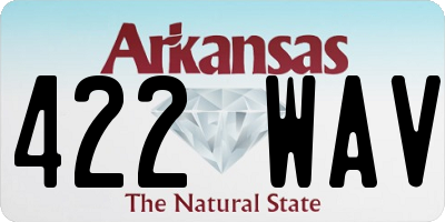 AR license plate 422WAV