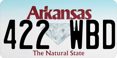 AR license plate 422WBD