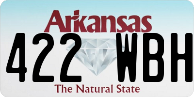 AR license plate 422WBH