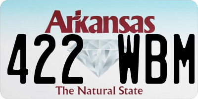 AR license plate 422WBM