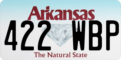 AR license plate 422WBP