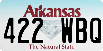 AR license plate 422WBQ