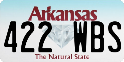 AR license plate 422WBS