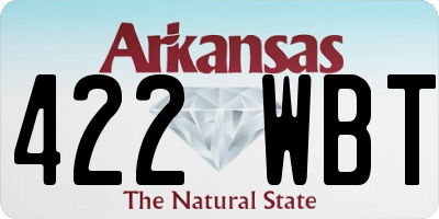 AR license plate 422WBT