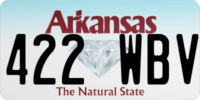 AR license plate 422WBV