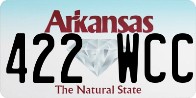 AR license plate 422WCC