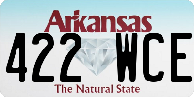 AR license plate 422WCE