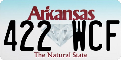 AR license plate 422WCF