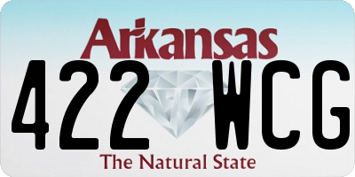 AR license plate 422WCG