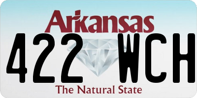 AR license plate 422WCH