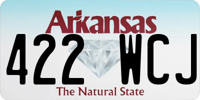 AR license plate 422WCJ