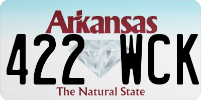 AR license plate 422WCK