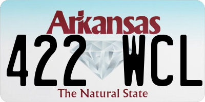 AR license plate 422WCL