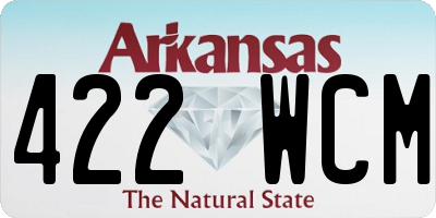 AR license plate 422WCM