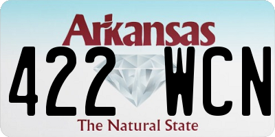 AR license plate 422WCN