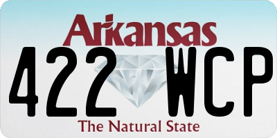 AR license plate 422WCP