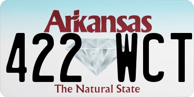 AR license plate 422WCT