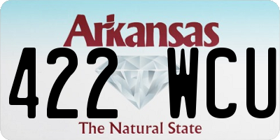 AR license plate 422WCU