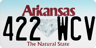 AR license plate 422WCV
