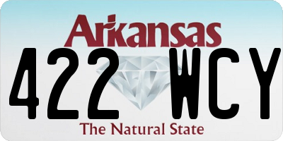 AR license plate 422WCY