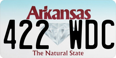 AR license plate 422WDC