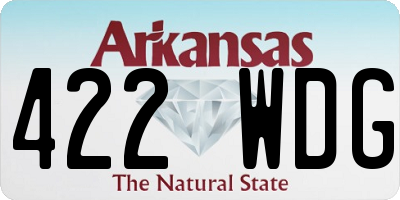 AR license plate 422WDG