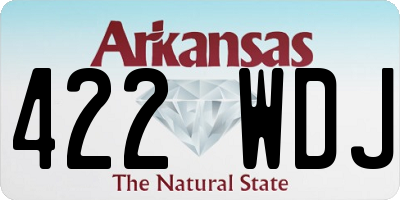 AR license plate 422WDJ