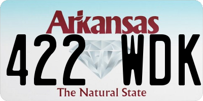 AR license plate 422WDK
