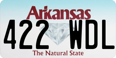 AR license plate 422WDL