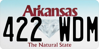 AR license plate 422WDM