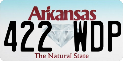AR license plate 422WDP
