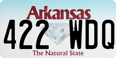 AR license plate 422WDQ