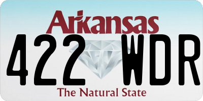 AR license plate 422WDR