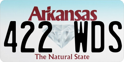 AR license plate 422WDS