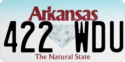 AR license plate 422WDU