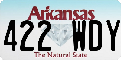 AR license plate 422WDY