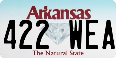 AR license plate 422WEA