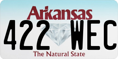 AR license plate 422WEC