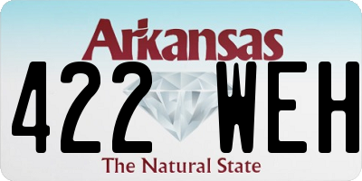 AR license plate 422WEH