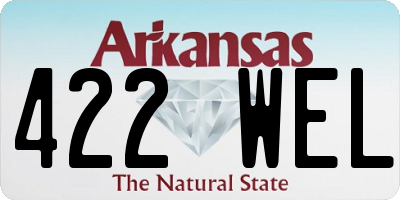 AR license plate 422WEL