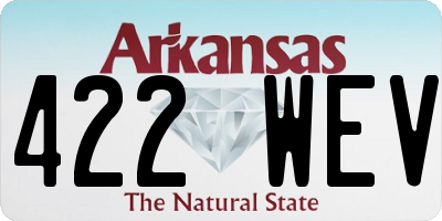 AR license plate 422WEV